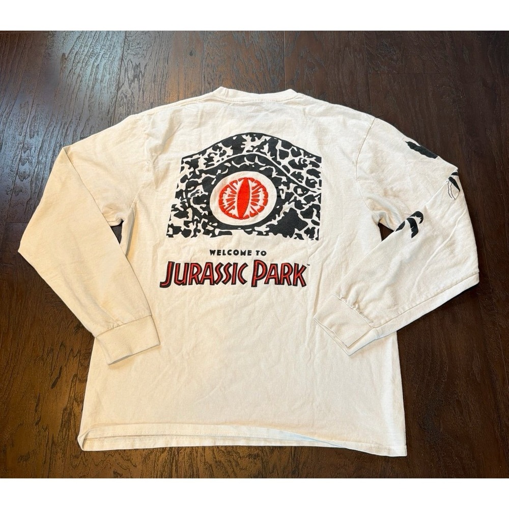 Jurassic Park Long Sleeve Graphic T‎ Shirt Black Dino Logo